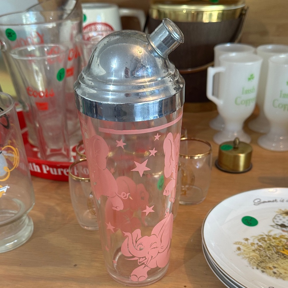 Pink Elephant Cocktail Shaker